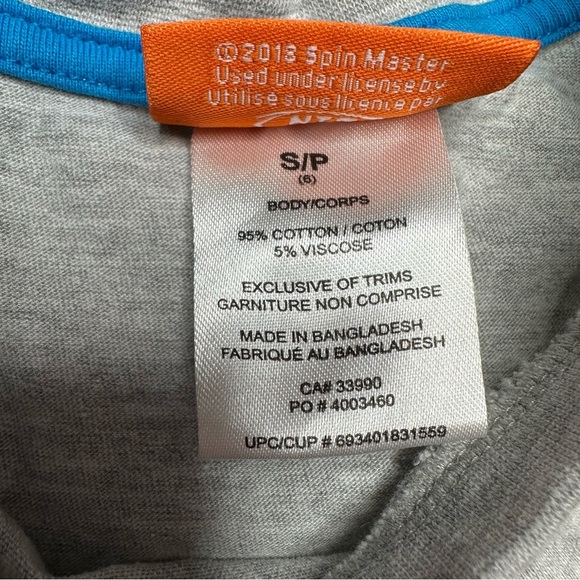 Paw Patrol Tank Top Grey Size 6 - Picture 7 of 16